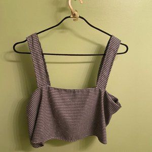 By The Way Houndstooth Cropped Tank Top